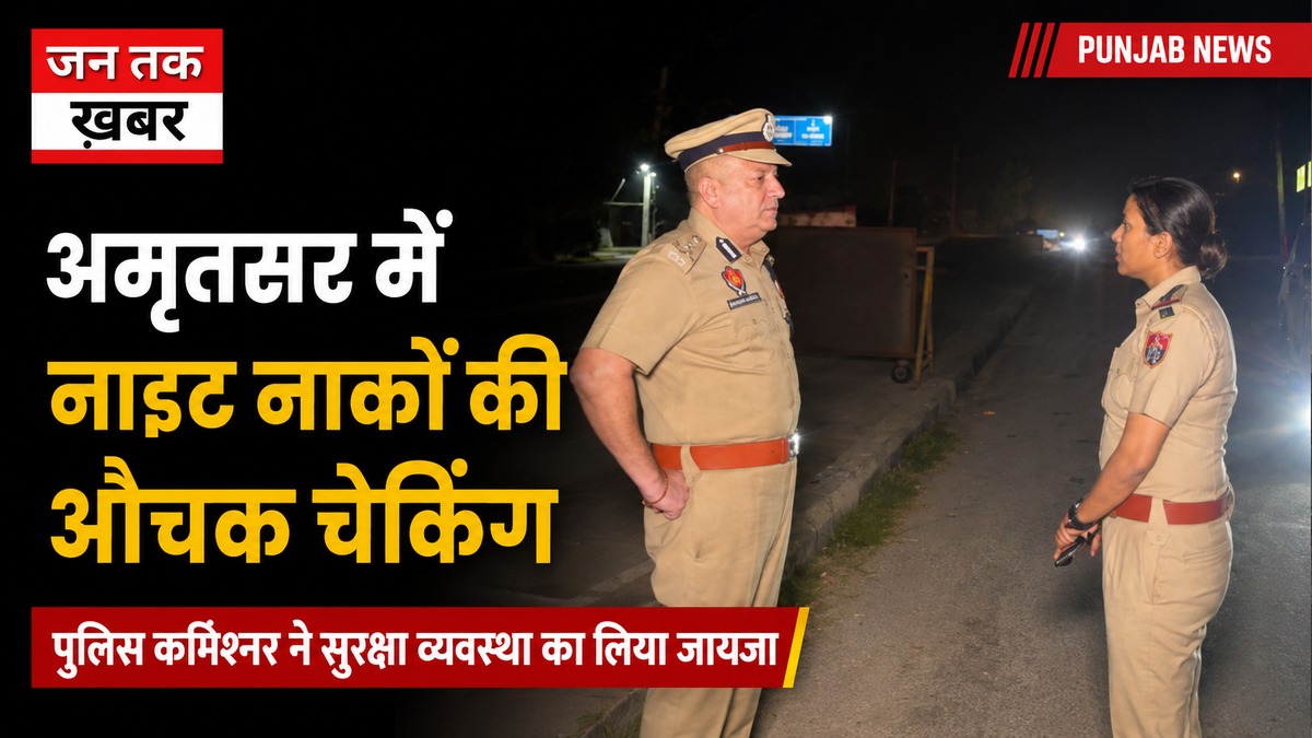 Amritsar Police Night Naka Inspection | Jantak Khabar
